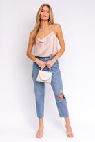 Spaghetti Strap Cowl Neck Bodysuit Spaghetti Strap Cowl Neck Bodysuit Top The Shop Room
