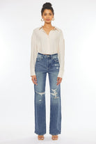 Ultra High Rise Distressed Nineties Flare Ultra High Rise Distressed Nineties Flare Pants The Shop Room