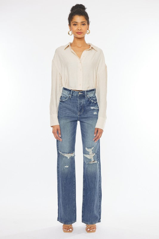 Ultra High Rise Distressed Nineties Flare Ultra High Rise Distressed Nineties Flare Pants The Shop Room