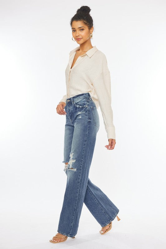 Ultra High Rise Distressed Nineties Flare Ultra High Rise Distressed Nineties Flare Pants The Shop Room