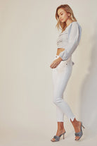 High Rise Ankle Skinny White Jeans High Rise Ankle Skinny White Jeans Pants The Shop Room