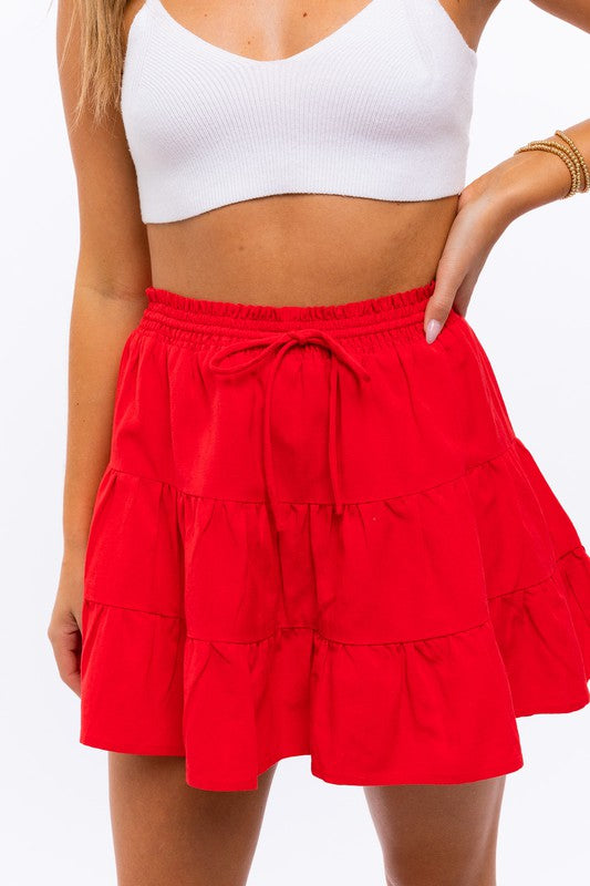 Smocking Waist Flare Skirt Smocking Waist Flare Skirt Skirt The Shop Room