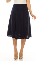 Paneled A-line Midi Skirt | Plus Size Paneled A-line Midi Skirt | Plus Size Skirt The Shop Room