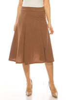 Paneled A-line Midi Skirt | Plus Size Paneled A-line Midi Skirt | Plus Size Skirt The Shop Room