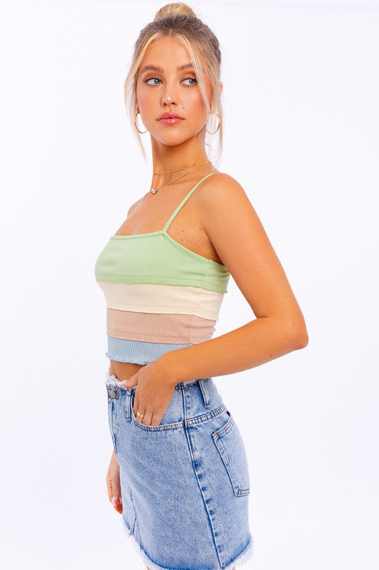 Lettuce Hem Detail Spaghetti Top Lettuce Hem Detail Spaghetti Top Top The Shop Room