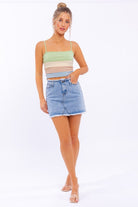 Lettuce Hem Detail Spaghetti Top Lettuce Hem Detail Spaghetti Top Top The Shop Room