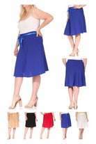 Solid A-line Knee Length Skirt | Plus Size Solid A-line Knee Length Skirt | Plus Size Skirt The Shop Room