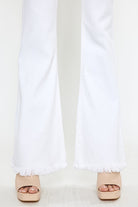 High Rise White Flare Jeans High Rise White Flare Jeans Pants The Shop Room