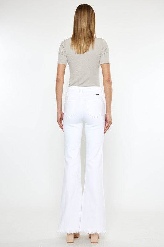 High Rise White Flare Jeans High Rise White Flare Jeans Pants The Shop Room