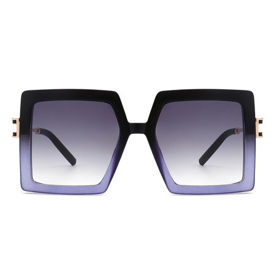 Square Oversize Large Flat Top Fashion Sunglasses