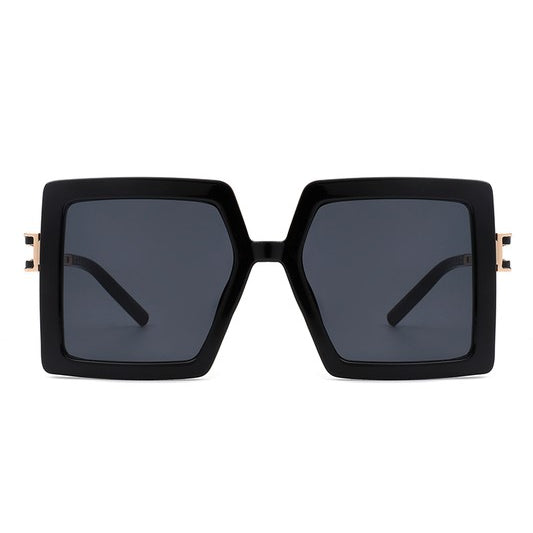 Square Oversize Large Flat Top Fashion Sunglasses
