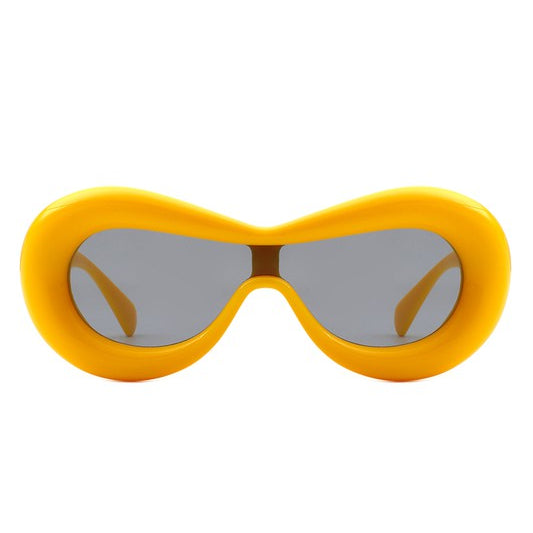 Oversize Retro Oval Modern Chic Fashion Sunglasses