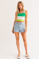 Stripe Knit Tank Stripe Knit Tank Top The Shop Room