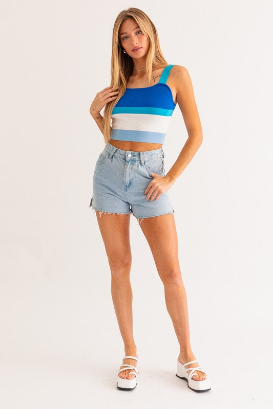 Stripe Knit Tank Stripe Knit Tank Top The Shop Room