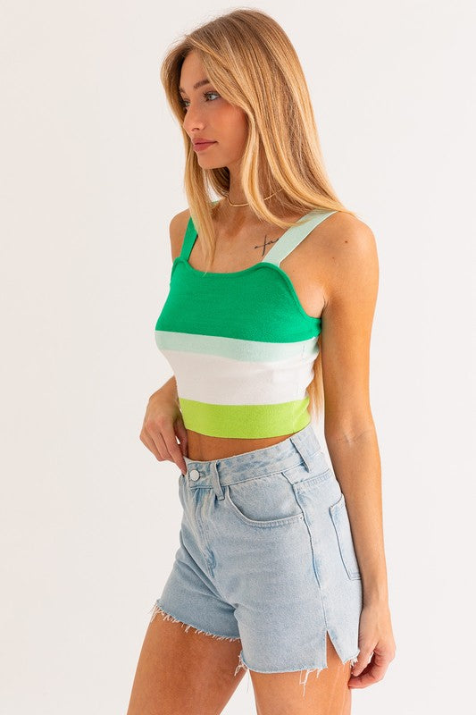 Stripe Knit Tank Stripe Knit Tank Top The Shop Room