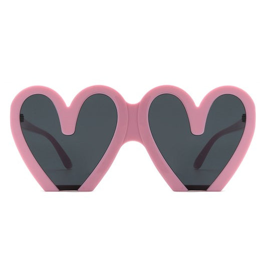 Heart Shaped Oversized Party Fashion Sunglasses