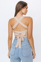 Ribbed Knit Cami Featured in a Cropped Silhouette Ribbed Knit Cami Featured in a Cropped Silhouette Top The Shop Room