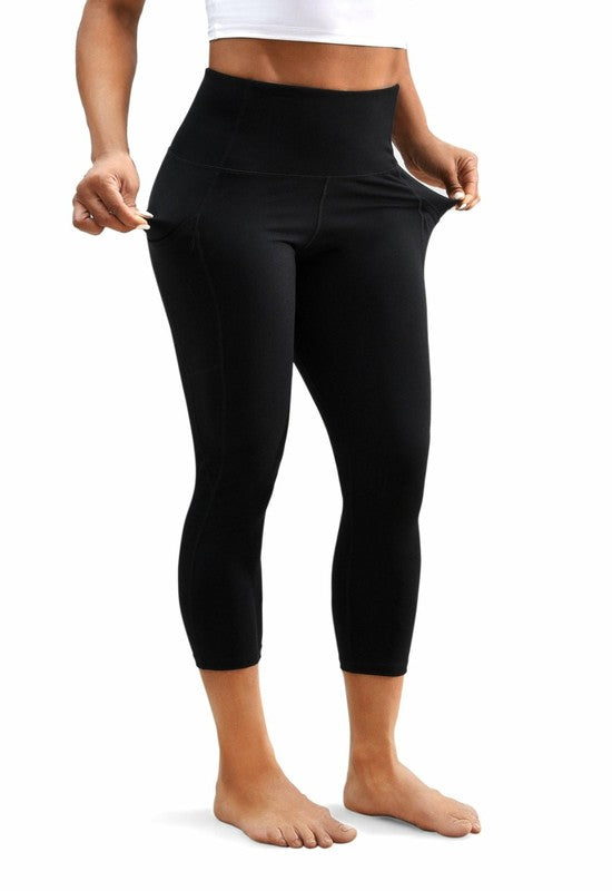 Cropped Yoga Leggings Pants with Pockets Cropped Yoga Leggings Pants with Pockets Activewear The Shop Room