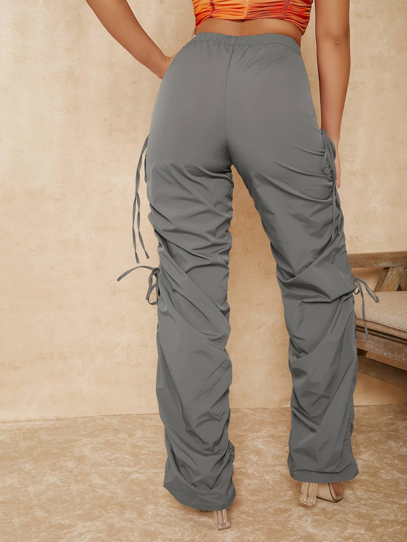 Cut Out Drawstring Side Pants Cut Out Drawstring Side Pants Pants The Shop Room