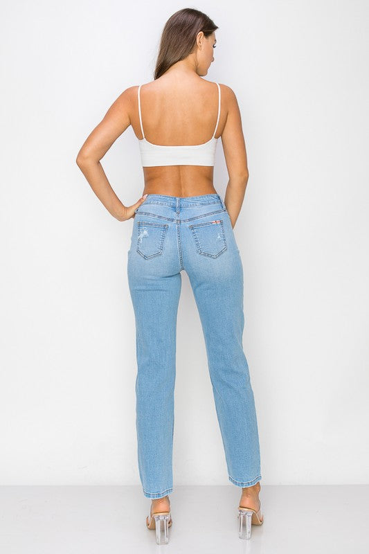 High Rise Stretch Straight Leg Jeans High Rise Stretch Straight Leg Jeans Jeans The Shop Room